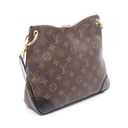 オデオン NM PM モノグラム ノワール ショルダーバッグ PVC レザー ブラウン ブラック ルイヴィトン バッグ LOUIS VUITTON