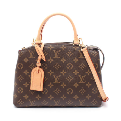プティ パレPM モノグラム ハンドバッグ PVC レザー ブラウン 2WAY ルイヴィトン バッグ LOUIS VUITTON