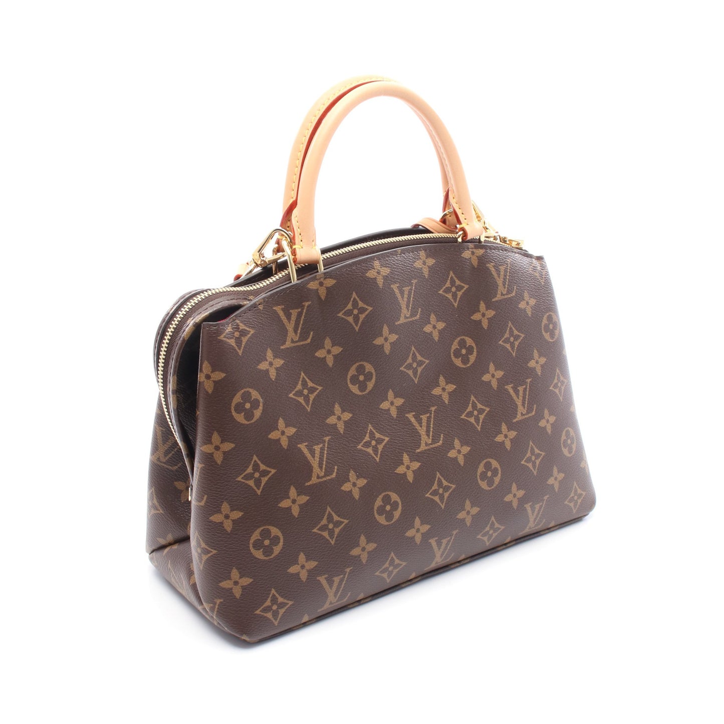 プティ パレPM モノグラム ハンドバッグ PVC レザー ブラウン 2WAY ルイヴィトン バッグ LOUIS VUITTON