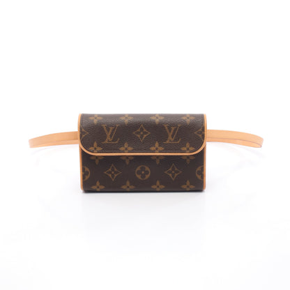 ポシェットフロランティーヌ モノグラム ボディバッグ ウエストバッグ PVC レザー ブラウン ルイヴィトン バッグ LOUIS VUITTON
