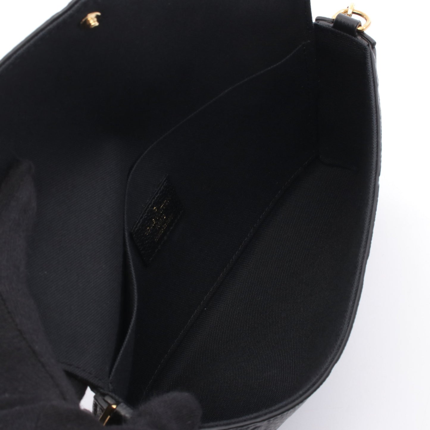 ポシェット フェリシー モノグラムアンプラント ノワール チェーンウォレット レザー ブラック ルイヴィトン バッグ LOUIS VUITTON