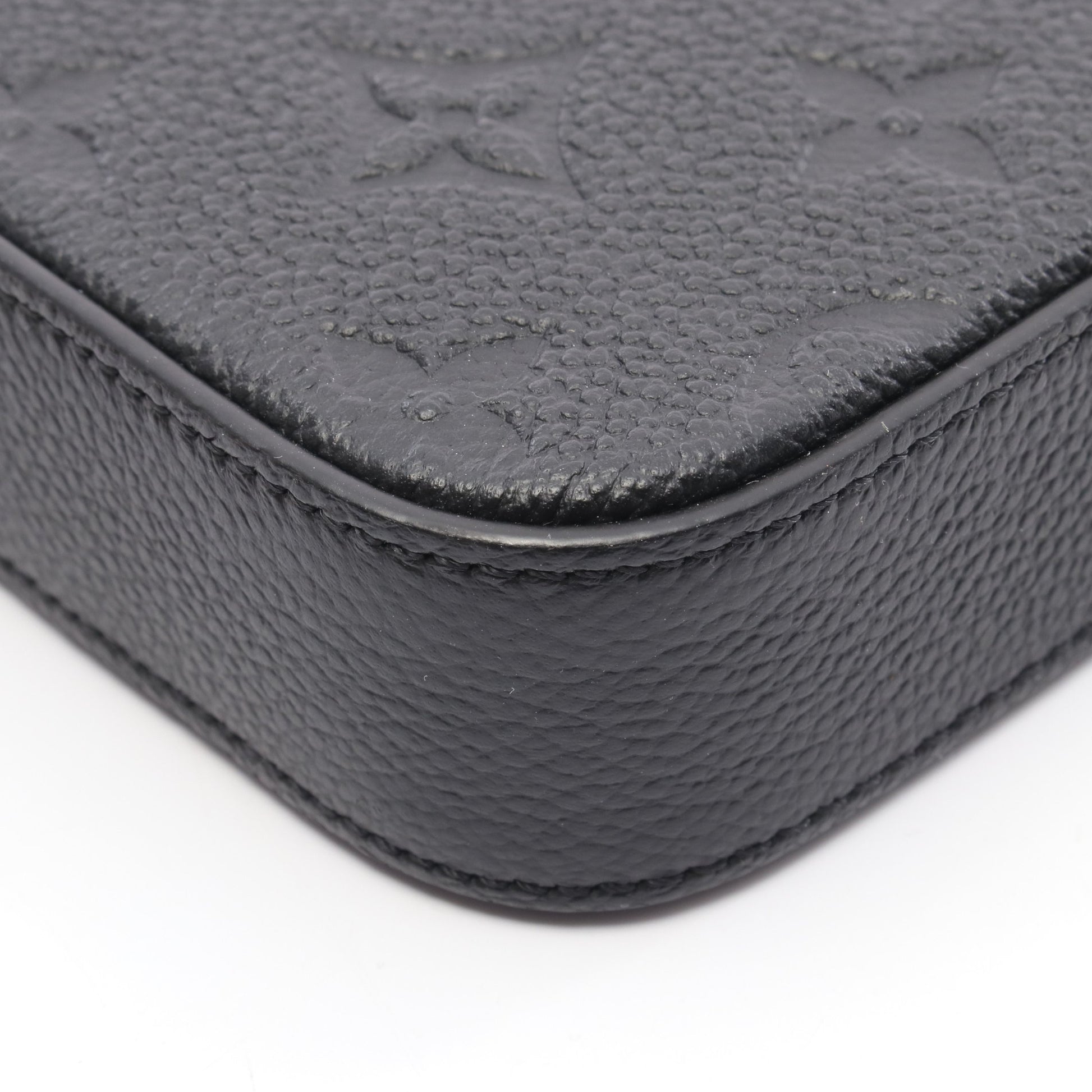 ポシェット フェリシー モノグラムアンプラント ノワール チェーンウォレット レザー ブラック ルイヴィトン バッグ LOUIS VUITTON