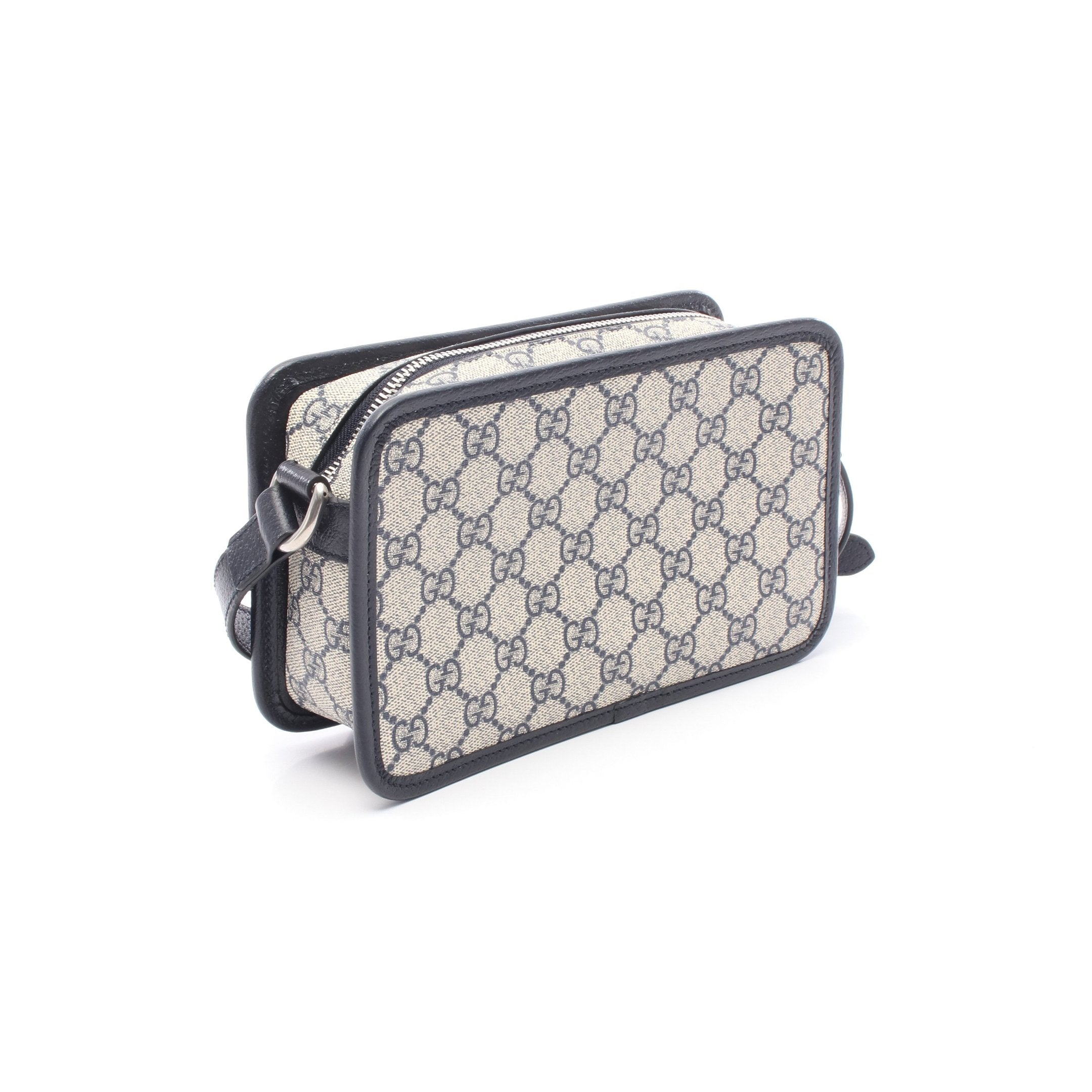 GUCCI GGスプリーム インターロッキン ショルダーバッグ　レザー　PVC GUCCI GGスプリーム インターロッキン ショルダーバッグレザーPVC