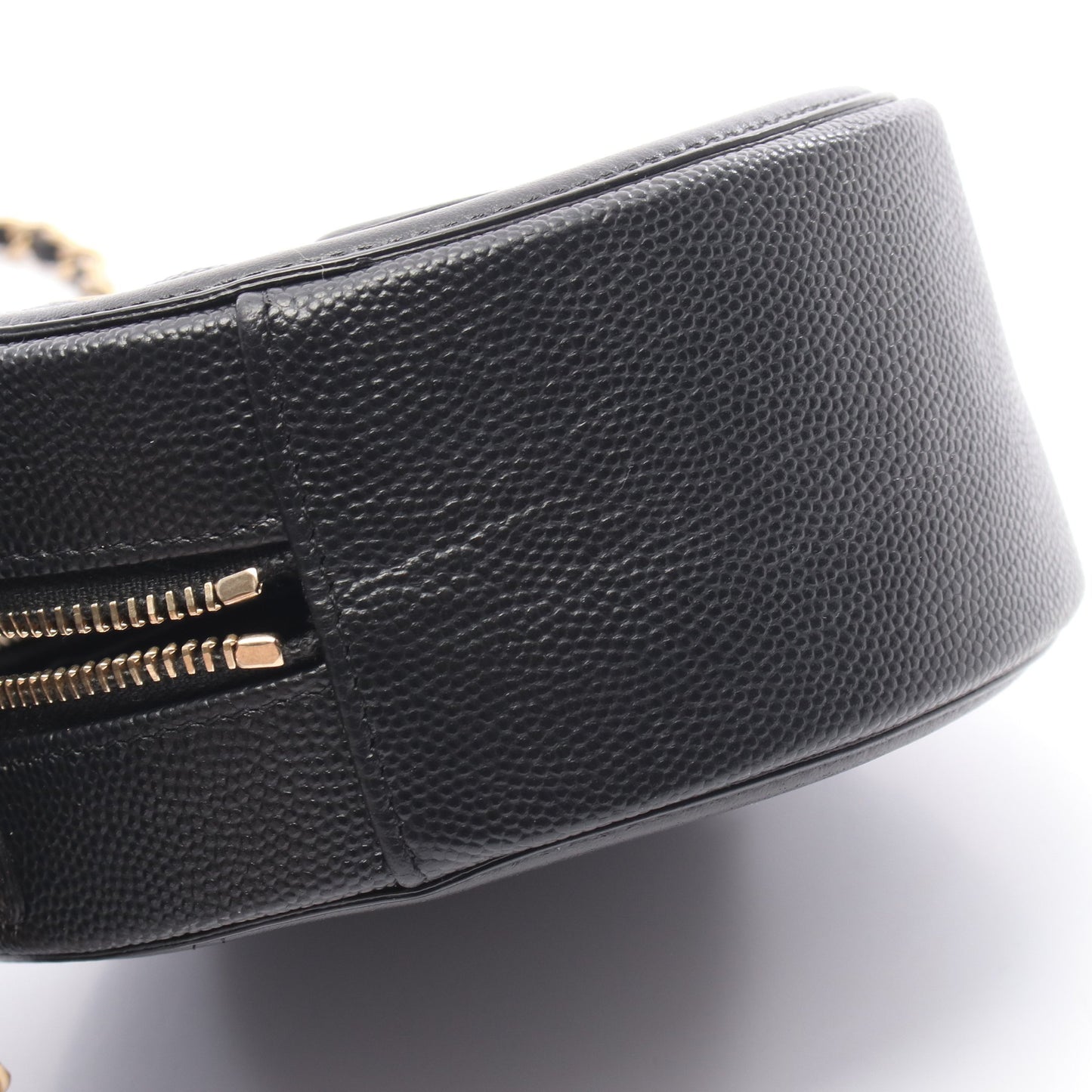CCフィグリー チェーンショルダーバッグ キャビアスキン ブラック ゴールド金具 シャネル バッグ CHANEL