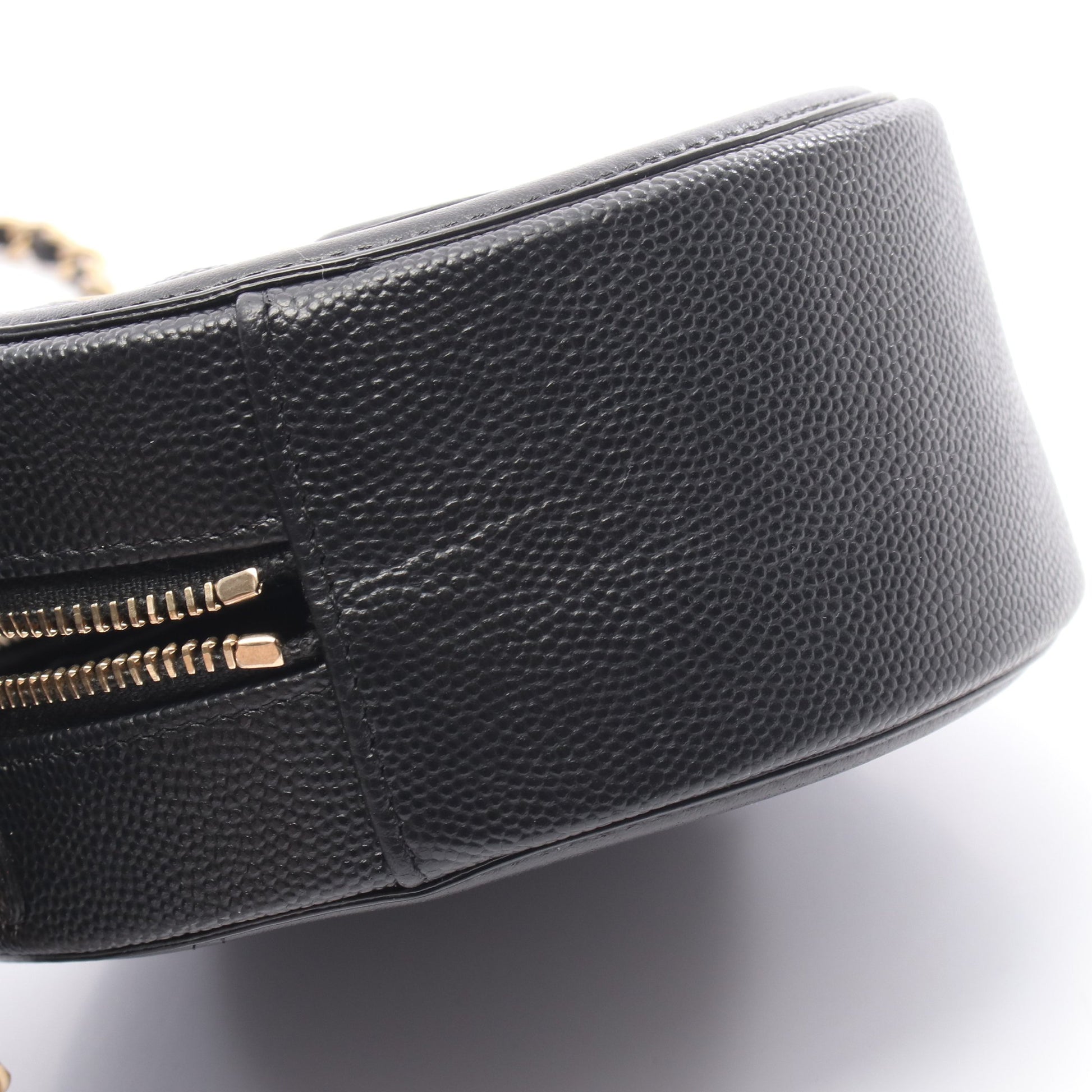 CCフィグリー チェーンショルダーバッグ キャビアスキン ブラック ゴールド金具 シャネル バッグ CHANEL