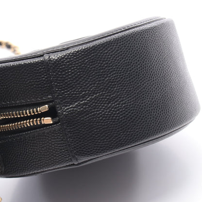 CCフィグリー チェーンショルダーバッグ キャビアスキン ブラック ゴールド金具 シャネル バッグ CHANEL