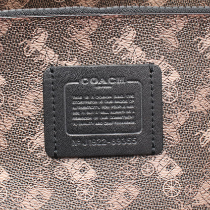 フィールド ハンドバッグ トートバッグ PVC レザー ブラウン ブラック 2WAY コーチ バッグ COACH