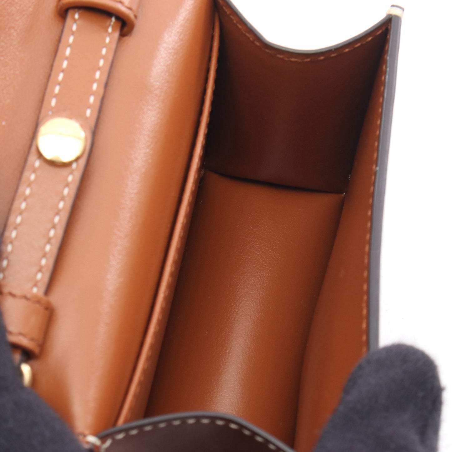 トリオンフ ショルダーバッグ レザー ブラウン セリーヌ バッグ CELINE