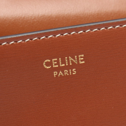 トリオンフ ショルダーバッグ レザー ブラウン セリーヌ バッグ CELINE