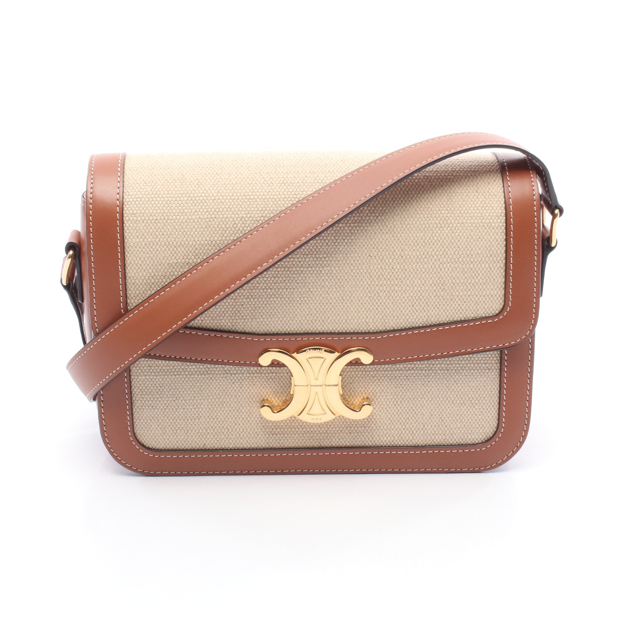 CELINE ショルダーバッグ ベージュ/ブラウン