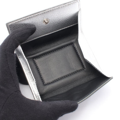 FOLD WALLE WITH STUDS 二つ折り財布 コンパクトウォレット レザー シルバー ジェイアンドエムデヴィッドソン 財布・小物 J&M DAVIDSON