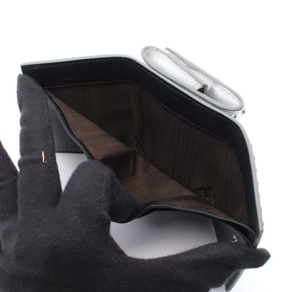 FOLD WALLE WITH STUDS 二つ折り財布 コンパクトウォレット レザー シルバー ジェイアンドエムデヴィッドソン 財布・小物 J&M DAVIDSON
