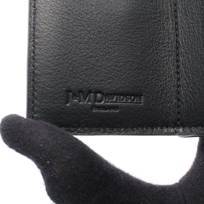 FOLD WALLE WITH STUDS 二つ折り財布 コンパクトウォレット レザー シルバー ジェイアンドエムデヴィッドソン 財布・小物 J&M DAVIDSON