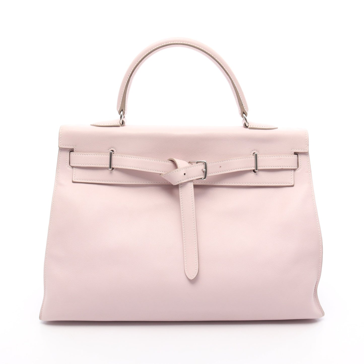 ケリーフラット35 ハンドバッグ ヴォースイフト ライトピンク シルバー金具 □L刻印 エルメス バッグ HERMES