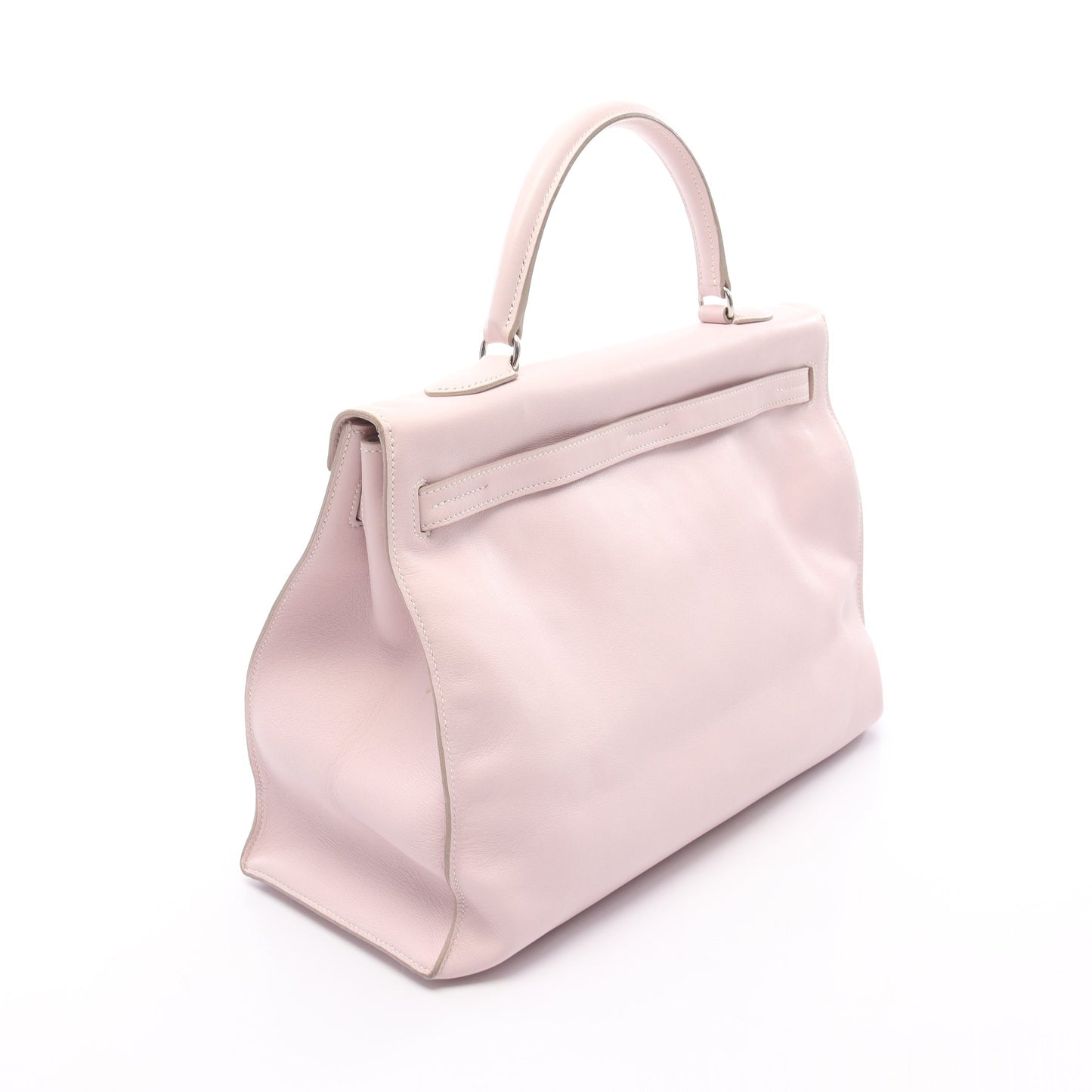 ケリーフラット35 ハンドバッグ ヴォースイフト ライトピンク シルバー金具 □L刻印 エルメス バッグ HERMES