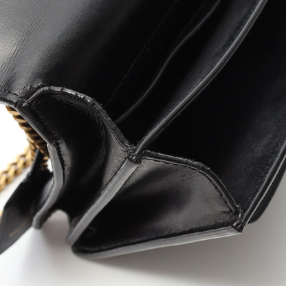 サンセット チェーンショルダーバッグ レザー ブラック サンローランパリ バッグ SAINT LAURENT PARIS