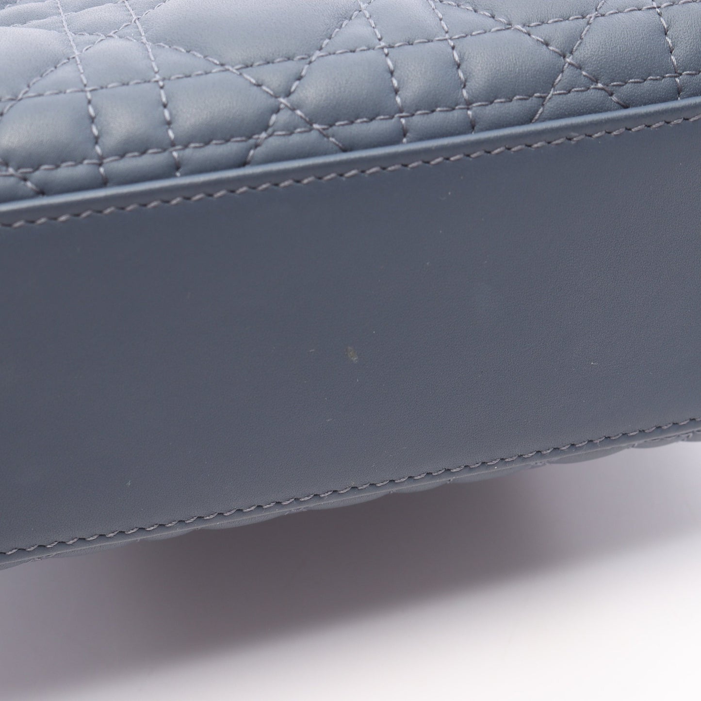 レディディオール スモール カナージュ ハンドバッグ レザー ダークブルー 2WAY クリスチャンディオール バッグ Christian Dior