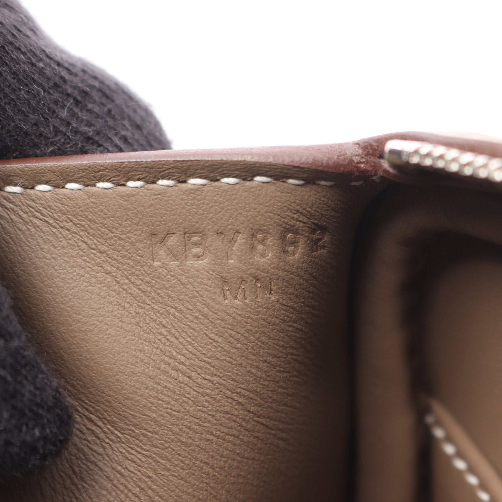 リンディ ミニ エトゥープ ショルダーバッグ トリヨンクレマンス グレーブラウン シルバー金具 K刻印 エルメス バッグ HERMES