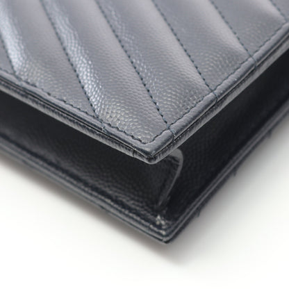 カサンドラ エンベロープ チェーンウォレット レザー ネイビー サンローランパリ バッグ SAINT LAURENT PARIS