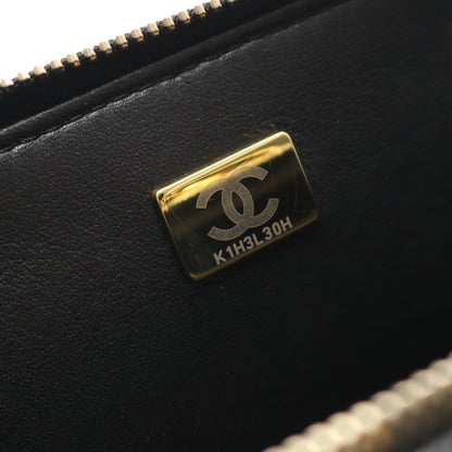 マトラッセ バニティバッグ チェーンショルダーバッグ キャビアスキン ブラック ゴールド金具 2WAY シャネル バッグ CHANEL