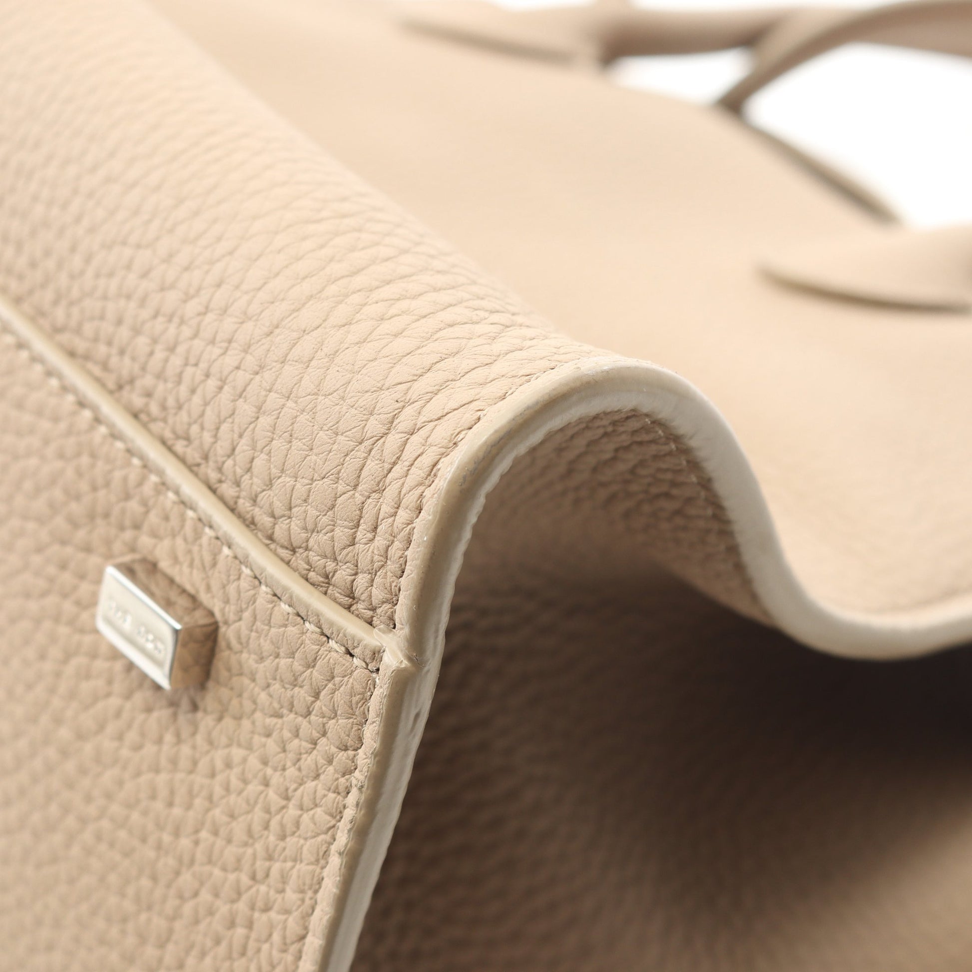 Soft Margaux 10 ハンドバッグ レザー ベージュ 2WAY ザロウ バッグ THE ROW