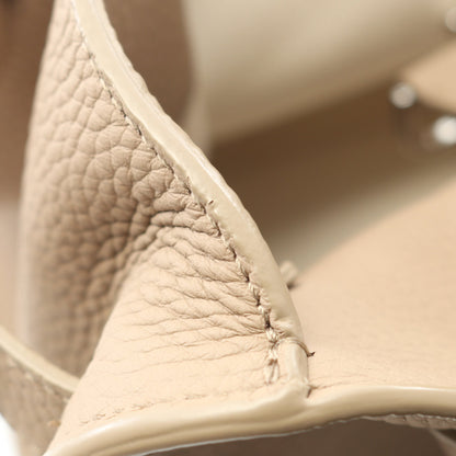 Soft Margaux 10 ハンドバッグ レザー ベージュ 2WAY ザロウ バッグ THE ROW