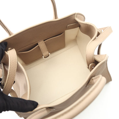 Soft Margaux 10 ハンドバッグ レザー ベージュ 2WAY ザロウ バッグ THE ROW