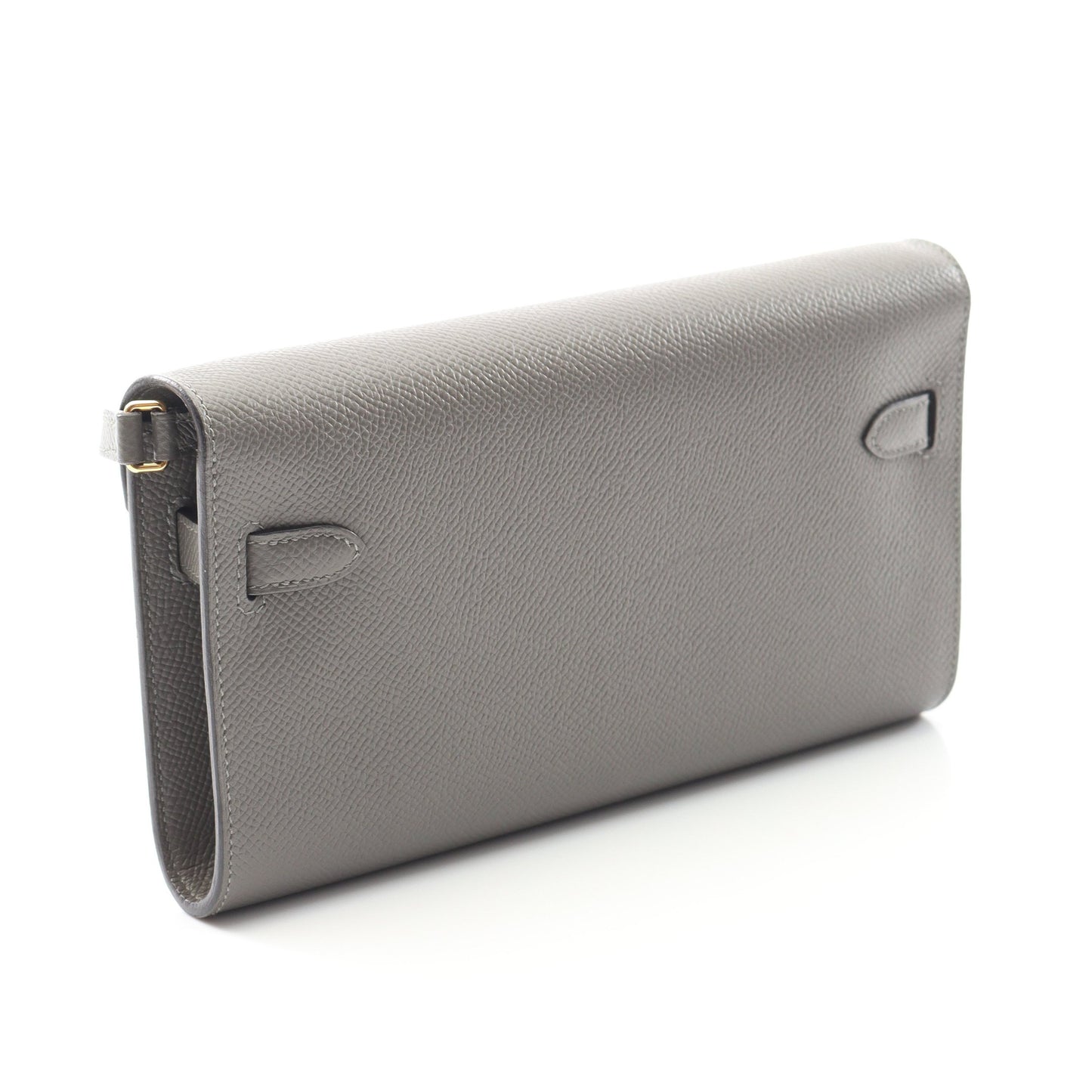 ケリートゥーゴー エタン ショルダーウォレット ヴォーエプソン グレー ゴールド金具 U刻印 エルメス バッグ HERMES