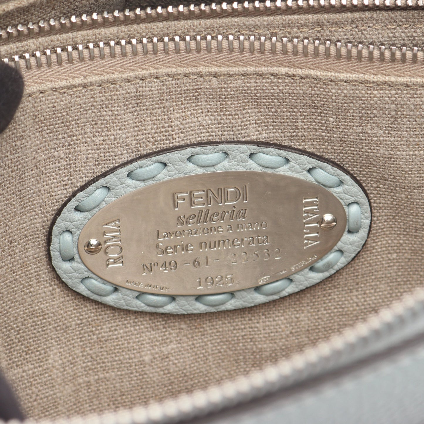 BY THE WAY MEDIUM バイザウェイ ミディアム ハンドバッグ レザー ライトブルー 2WAY フェンディ バッグ FENDI