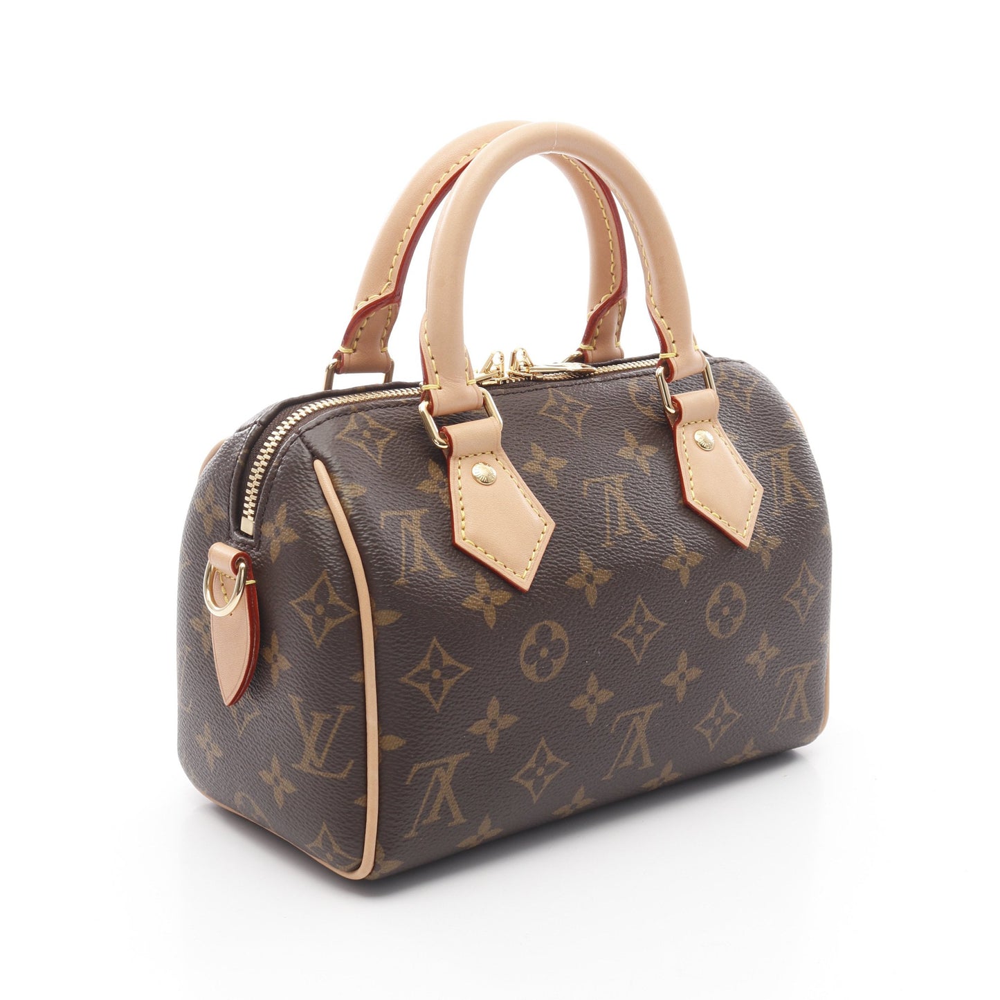 スピーディ バンドリエール20 モノグラム ハンドバッグ PVC レザー ブラウン 2WAY ルイヴィトン バッグ LOUIS VUITTON