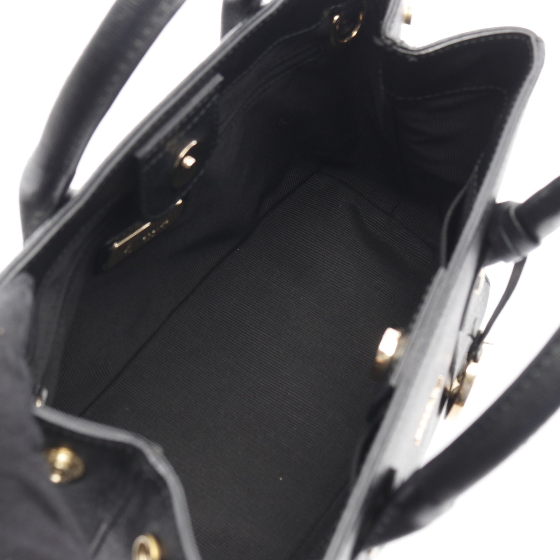 リンダ ミニトート ハンドバッグ レザー ブラック 2WAY フルラ バッグ FURLA