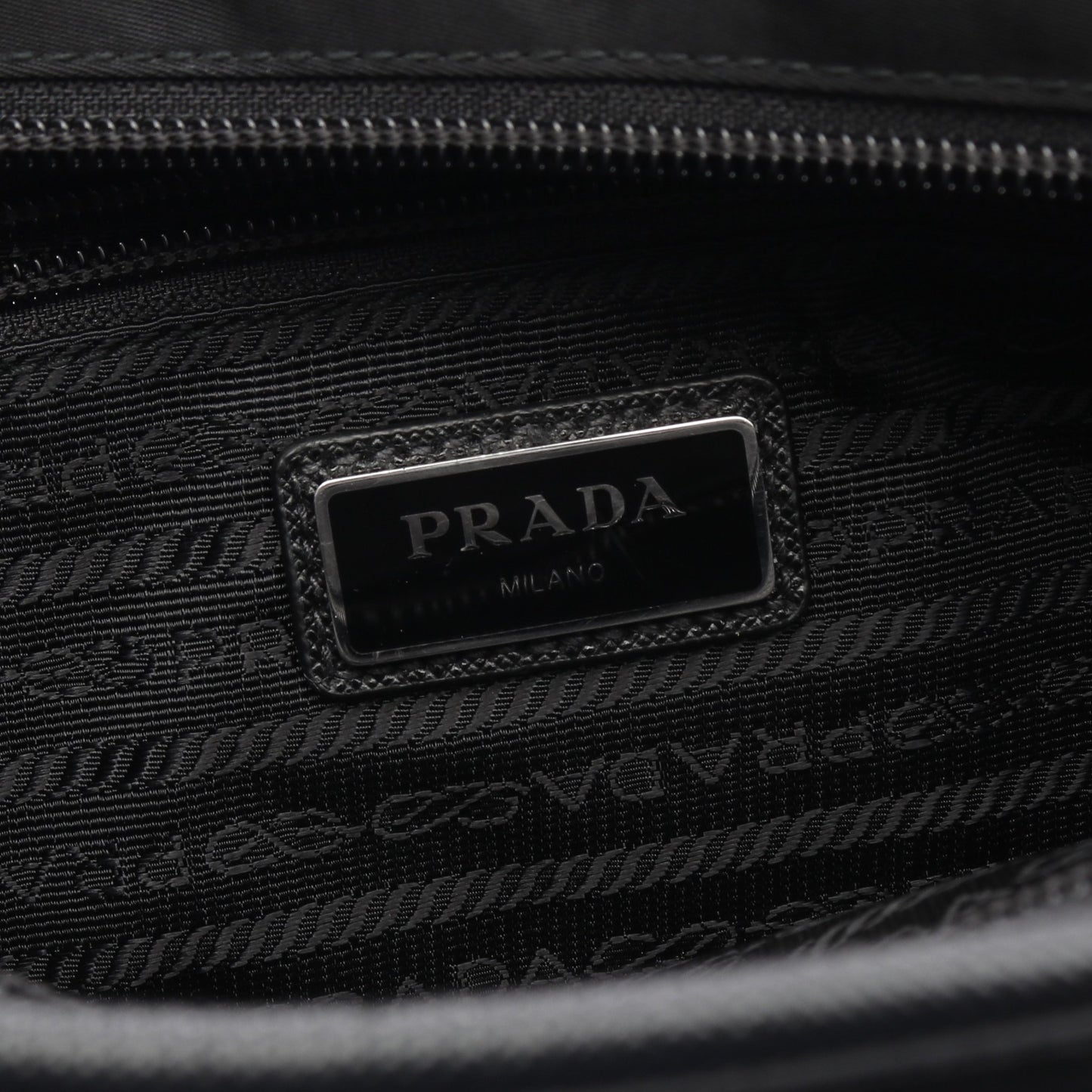TESSUTO+SAFFIANO ショルダーバッグ ナイロン サフィアーノレザー ブラック プラダ バッグ PRADA