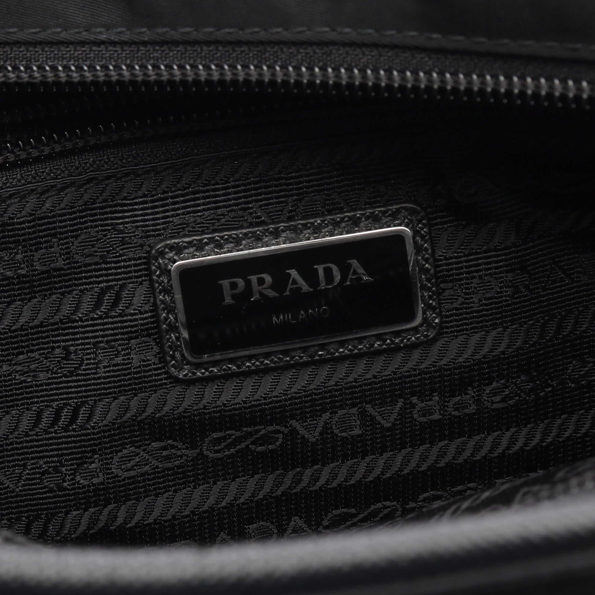 TESSUTO+SAFFIANO ショルダーバッグ ナイロン サフィアーノレザー ブラック プラダ バッグ PRADA