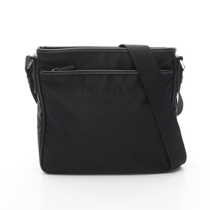 TESSUTO+SAFFIANO ショルダーバッグ ナイロン サフィアーノレザー ブラック プラダ バッグ PRADA