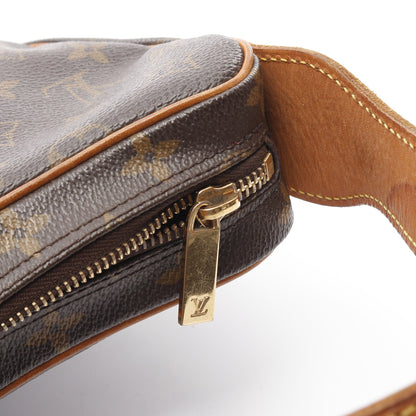 クロワッサンMM モノグラム ショルダーバッグ PVC レザー ブラウン ルイヴィトン バッグ LOUIS VUITTON