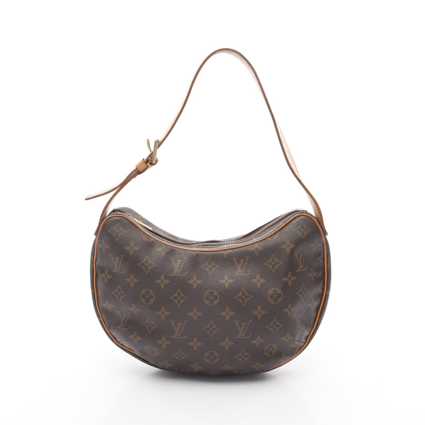 クロワッサンMM モノグラム ショルダーバッグ PVC レザー ブラウン ルイヴィトン バッグ LOUIS VUITTON