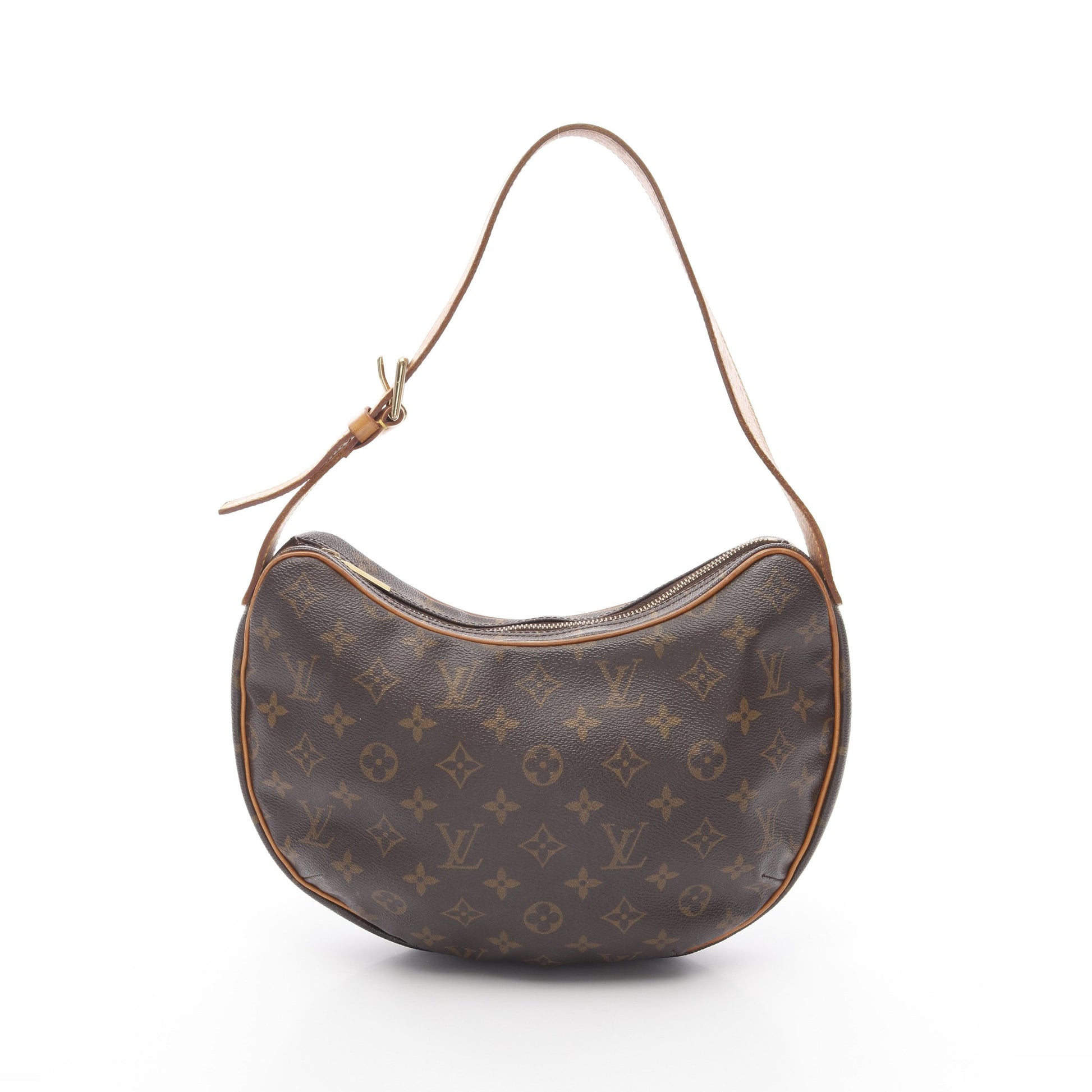 クロワッサンMM モノグラム ショルダーバッグ PVC レザー ブラウン ルイヴィトン バッグ LOUIS VUITTON