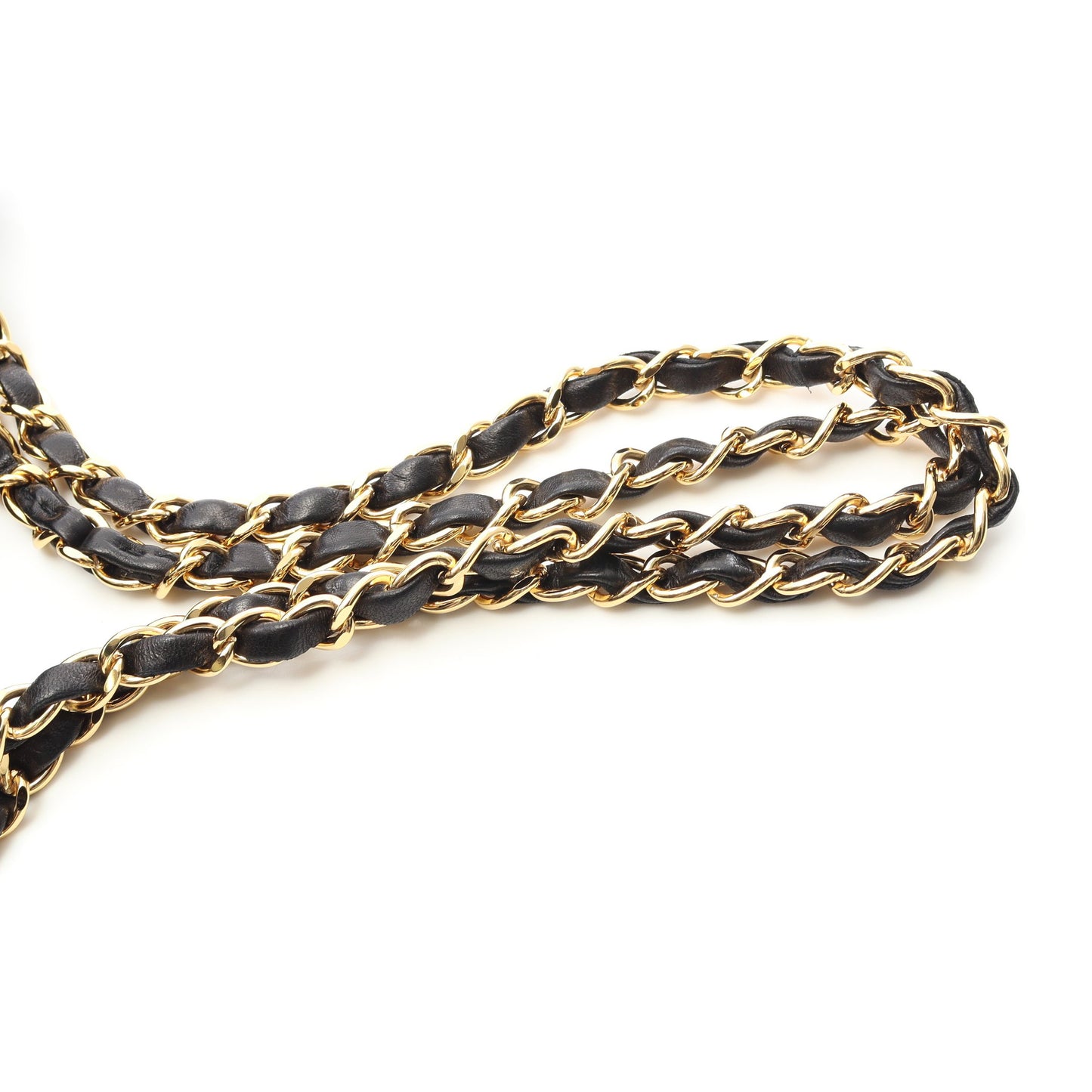 マトラッセ Wフラップ Wチェーンショルダーバッグ ラムスキン ブラック ゴールド金具 シャネル バッグ CHANEL