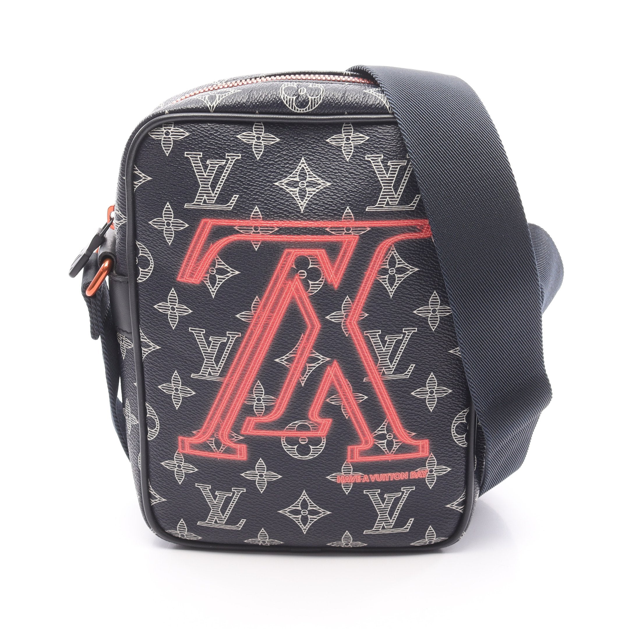 ダヌーブPM モノグラムインク アップサイドダウン ショルダーバッグ