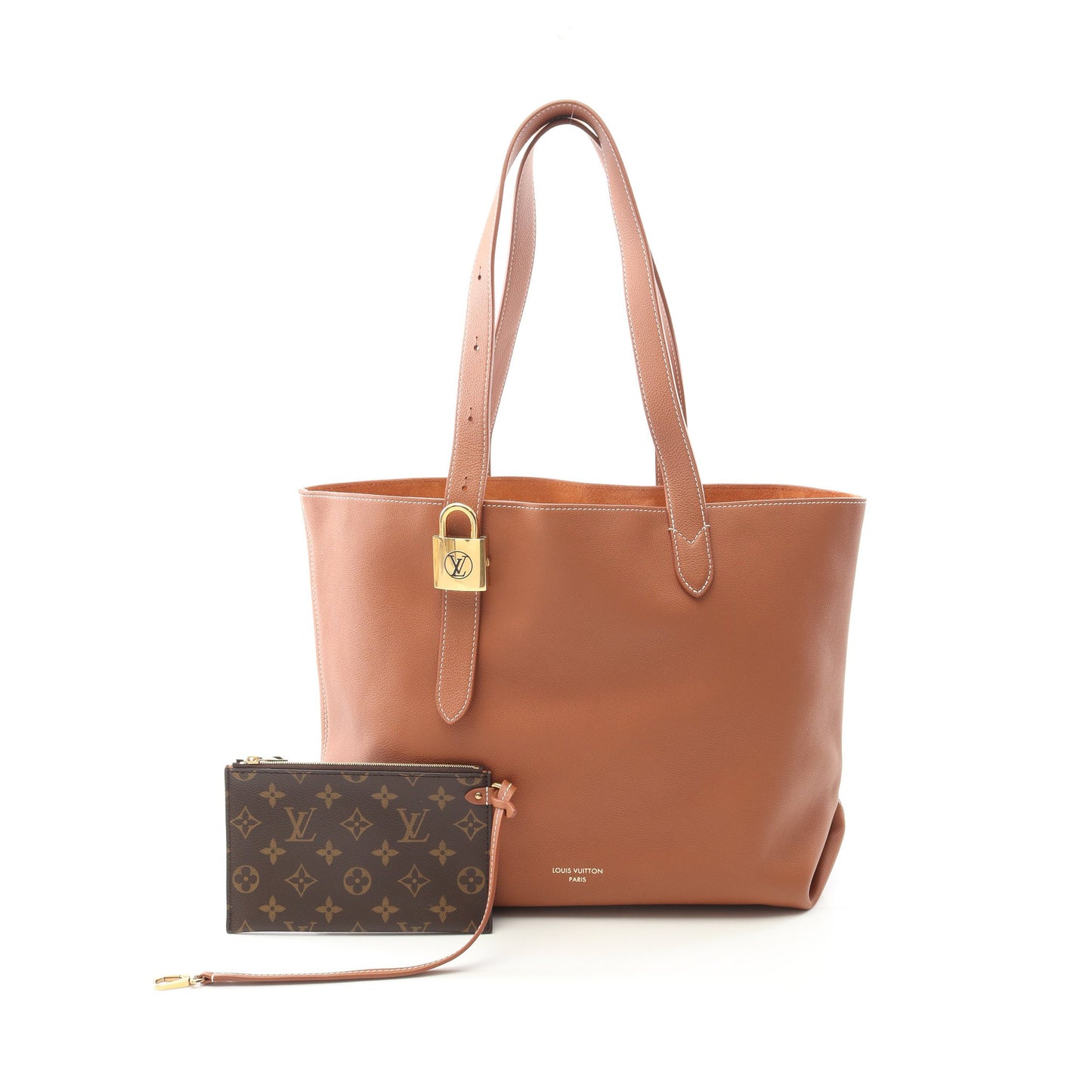 ロウキー カバ MM コニャック ショルダーバッグ トートバッグ レザー ライトブラウン ルイヴィトン バッグ LOUIS VUITTON