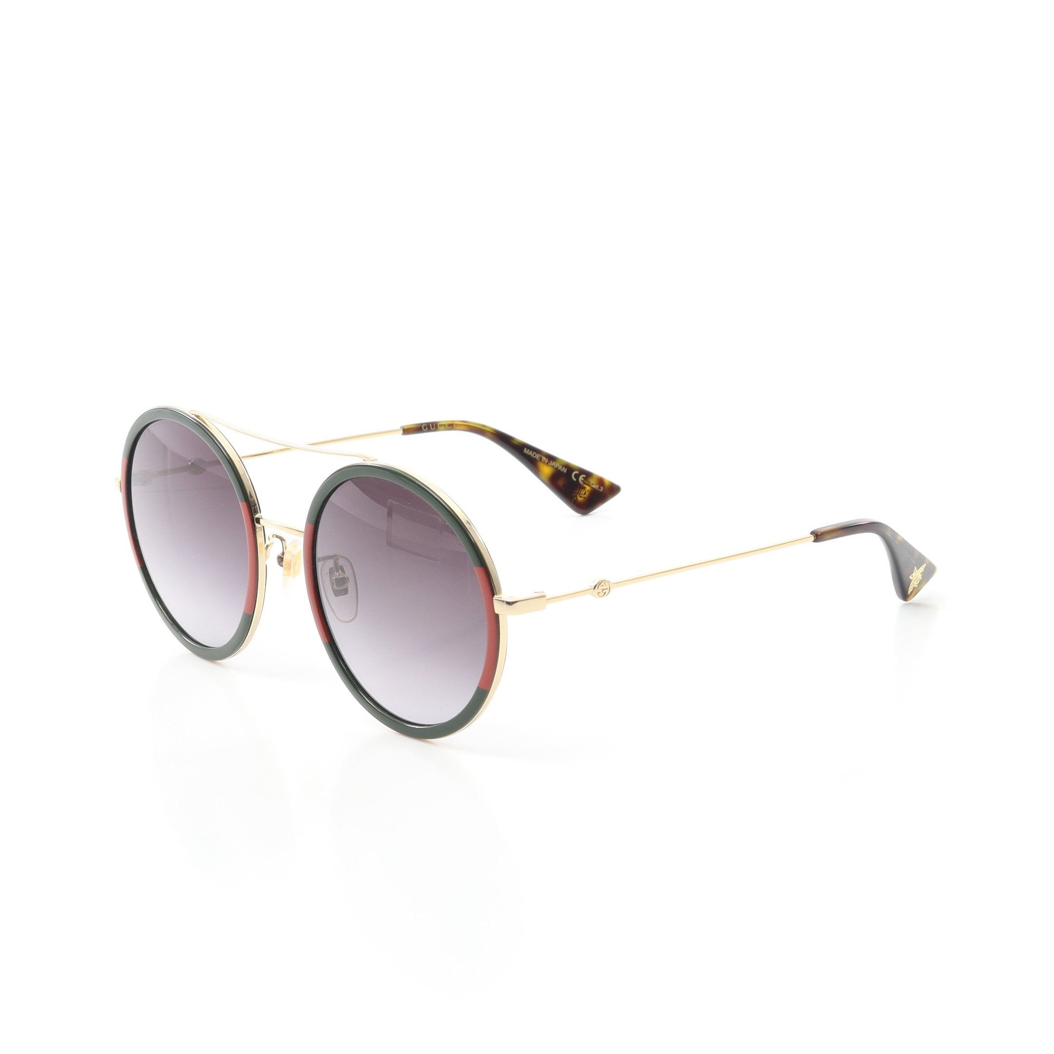 GUCCI ダークレッド ラウンド型サングラス GUCCI ダークレッド ラウンド型サングラス 【公式通販】
