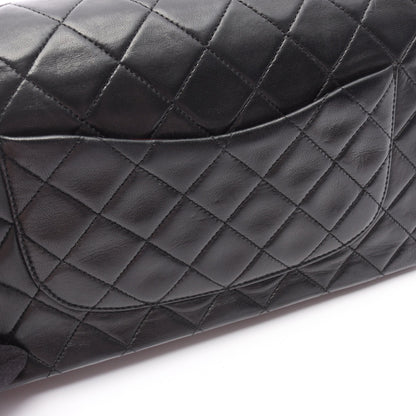 マトラッセ Wフラップ チェーンショルダーバッグ ラムスキン ブラック ゴールド金具 シャネル バッグ CHANEL