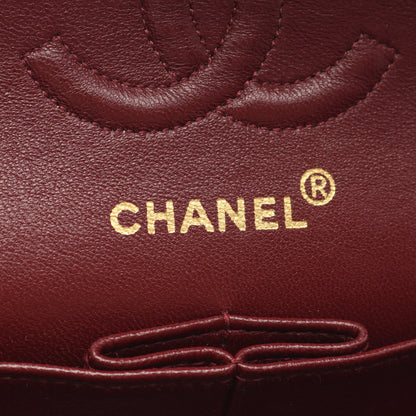 マトラッセ Wフラップ Wチェーンショルダーバッグ ラムスキン ブラック ゴールド金具 シャネル バッグ CHANEL