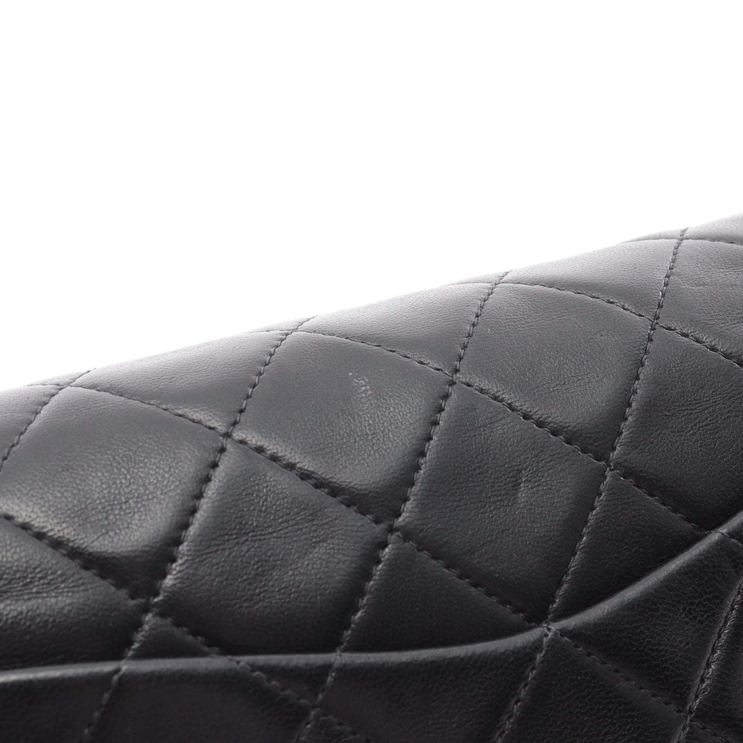 マトラッセ Wフラップ Wチェーンショルダーバッグ ラムスキン ブラック ゴールド金具 シャネル バッグ CHANEL