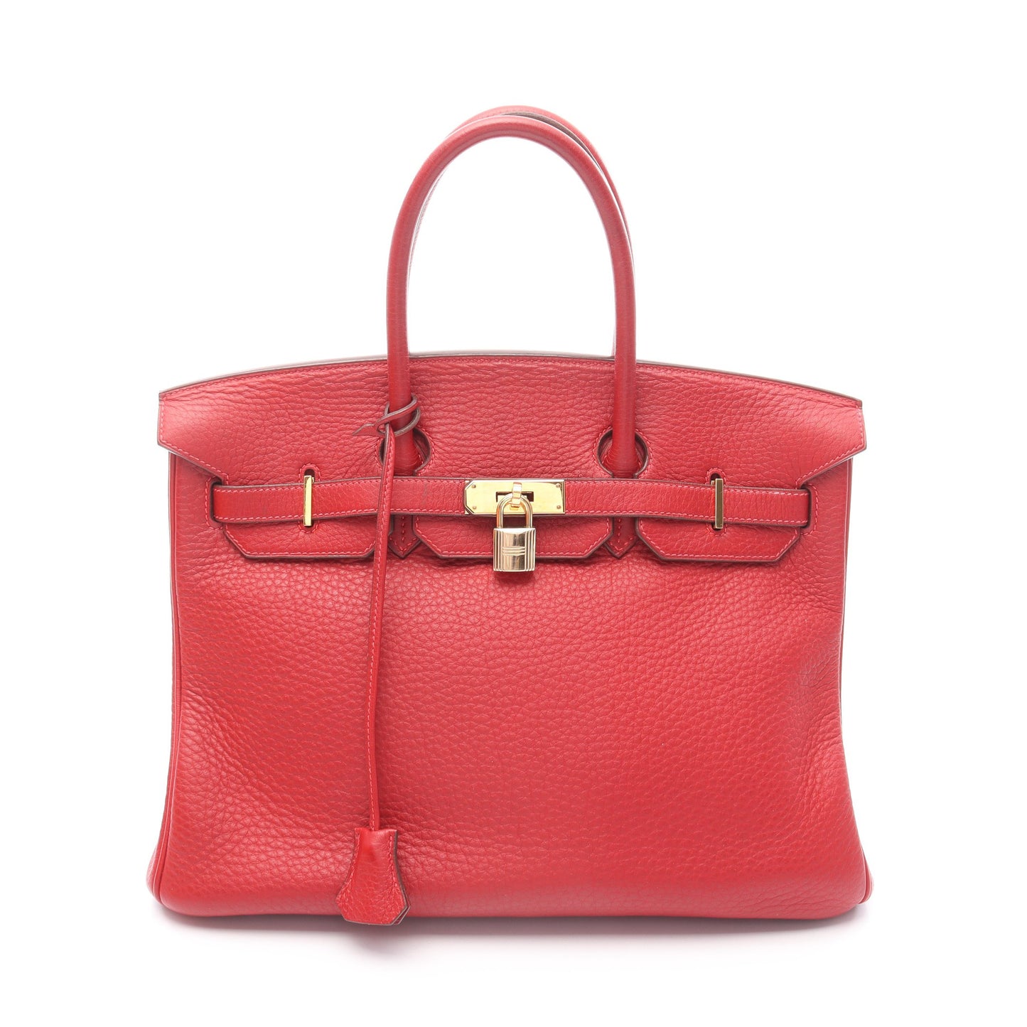 バーキン35 ルージュガランス ハンドバッグ フィヨルド レッド ゴールド金具 □I刻印 エルメス バッグ HERMES