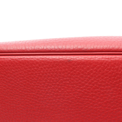 バーキン35 ルージュガランス ハンドバッグ フィヨルド レッド ゴールド金具 □I刻印 エルメス バッグ HERMES