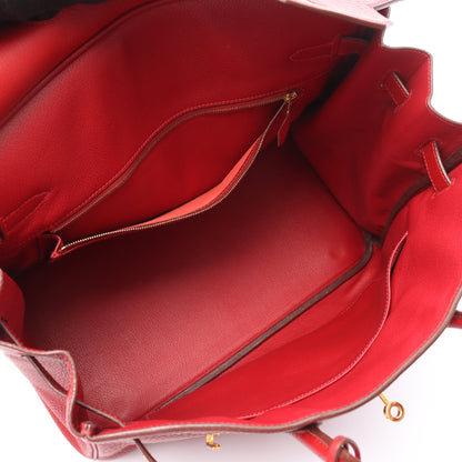 バーキン35 ルージュガランス ハンドバッグ フィヨルド レッド ゴールド金具 □I刻印 エルメス バッグ HERMES