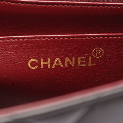 マトラッセ ダイアナフラップ チェーンショルダーバッグ ラムスキン ブラック ゴールド金具 シャネル バッグ CHANEL