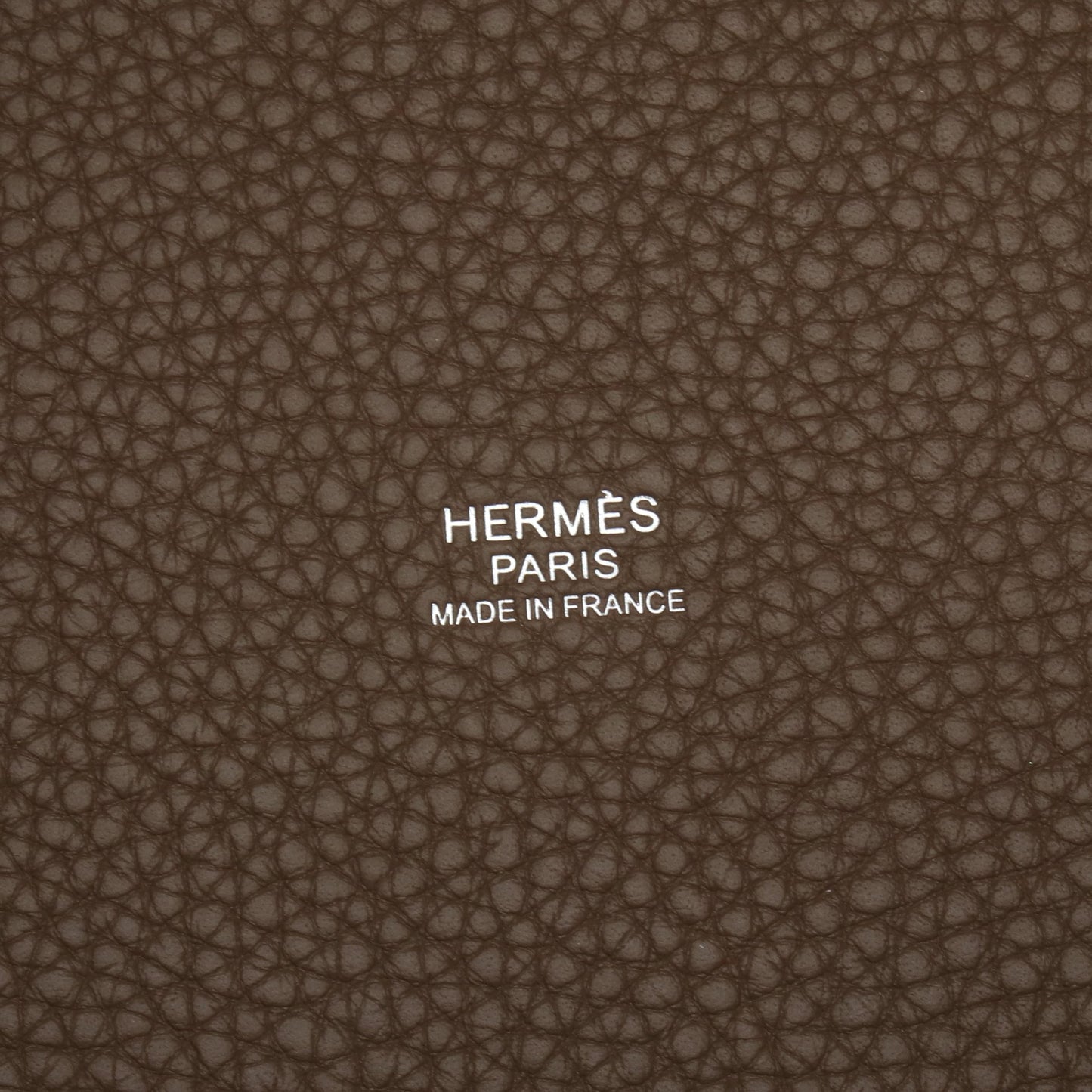 ピコタンロックMM エトゥープ ハンドバッグ トリヨンクレマンス グレーブラウン シルバー金具 Z刻印 エルメス バッグ HERMES