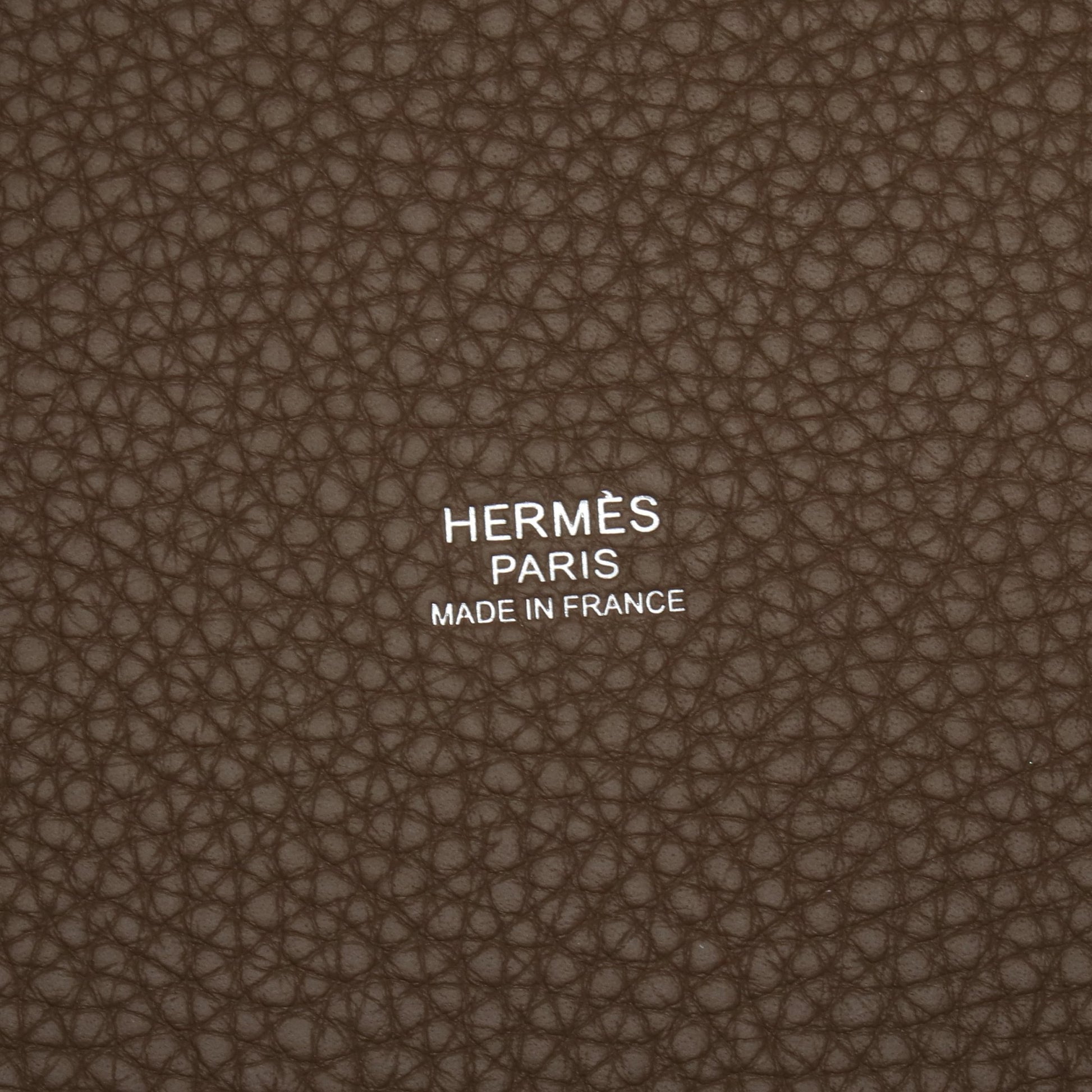 ピコタンロックMM エトゥープ ハンドバッグ トリヨンクレマンス グレーブラウン シルバー金具 Z刻印 エルメス バッグ HERMES